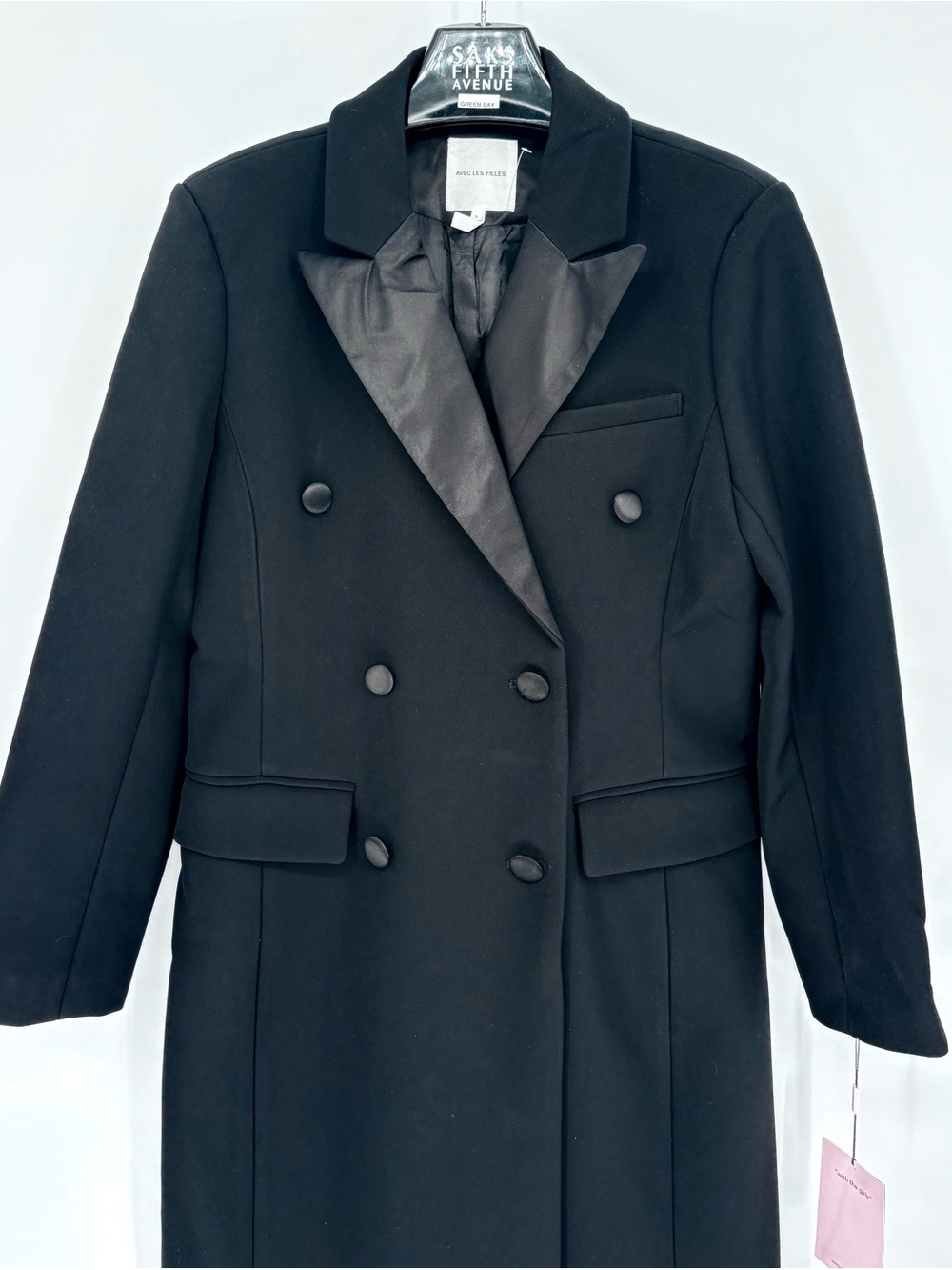 Avec Les Filles Tuxedo Hourglass Tailored Coat - Picture 8 of 16